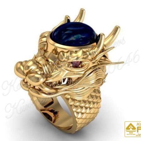 Gold Flower crystal ring 22K GR2529
