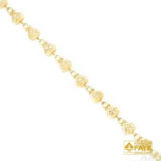 Gold Faceted crystal bracelet 24K GB2511