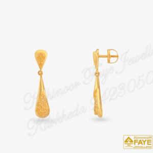 Gold Long crystal earrings E2518